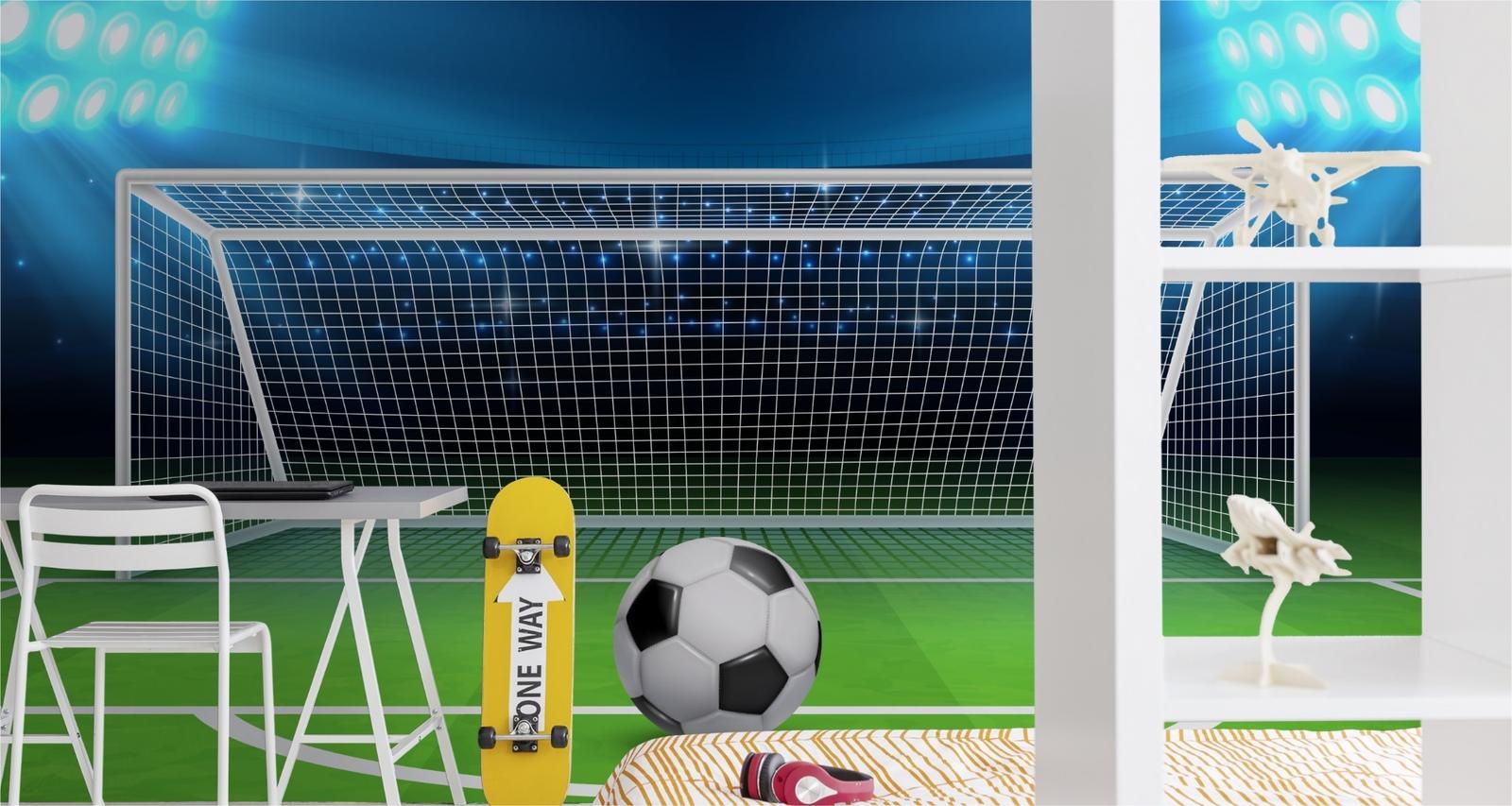 Fototapeta dla Chłopca Stadion Bramka 3D Dekoracja Ścienna Nowoczesna  nr. 5