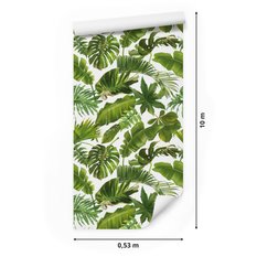 Tapeta LIŚCIE Tropikalne Bananowiec Palma Monstera 53x1000  - Miniaturka zdjęcia nr 2