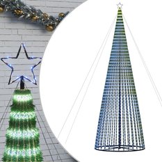 Stożkowa choinka z lampek, 1544 niebieskich LED, 500 cm - Miniaturka zdjęcia nr 2