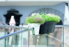 Doniczka Skrzynka Balkonowa 40 x 26cm h25cm Szara - Miniaturka zdjęcia nr 2