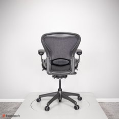 Fotel biurowy Herman Miller Aeron Classic 66 cm do biura pokoju sypialni czarny  - Miniaturka zdjęcia nr 6