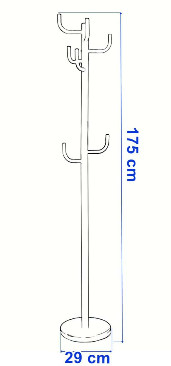 Wieszak stojący Wiktor - 175cm biały nr. 3