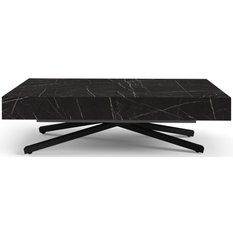 Stół rozkładany 120x90x80 cm prostokątny Aurora X black pietra grigria do jadalni - Miniaturka zdjęcia nr 2