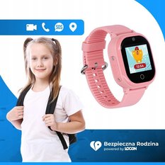 Zegarek smartwatch opaska dla dzieci Locon Watch Lite GPS różowy - Miniaturka zdjęcia nr 4