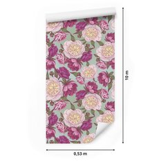 Tapeta Kolorowe PIWONIE Kwiaty Peonie Rolka 10m 53x1000  - Miniaturka zdjęcia nr 2