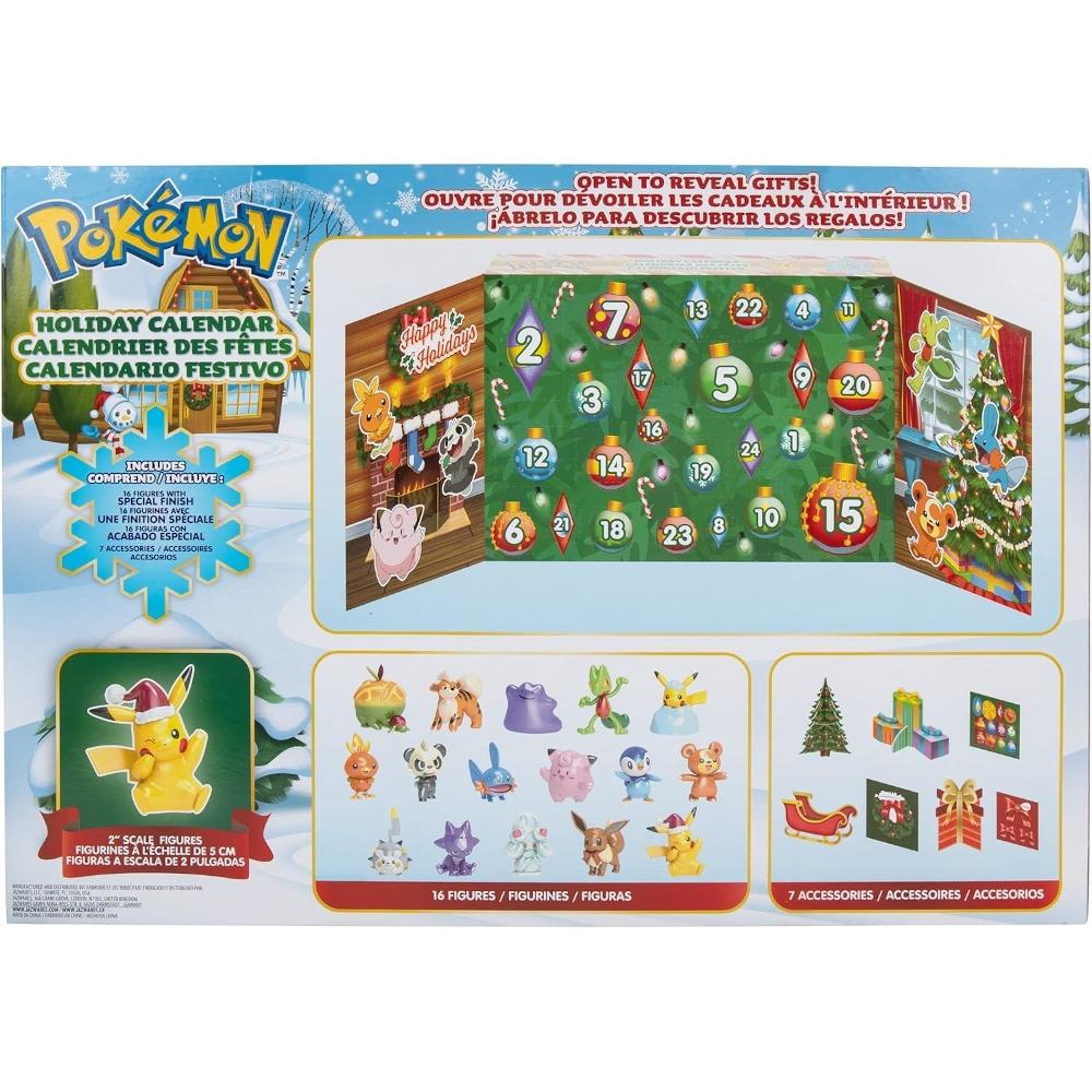 POKEMON KALENDARZ ADWENTOWY ORYGINALNY Z FIGURKAMI 24 NIESPODZIANKI nr. 6