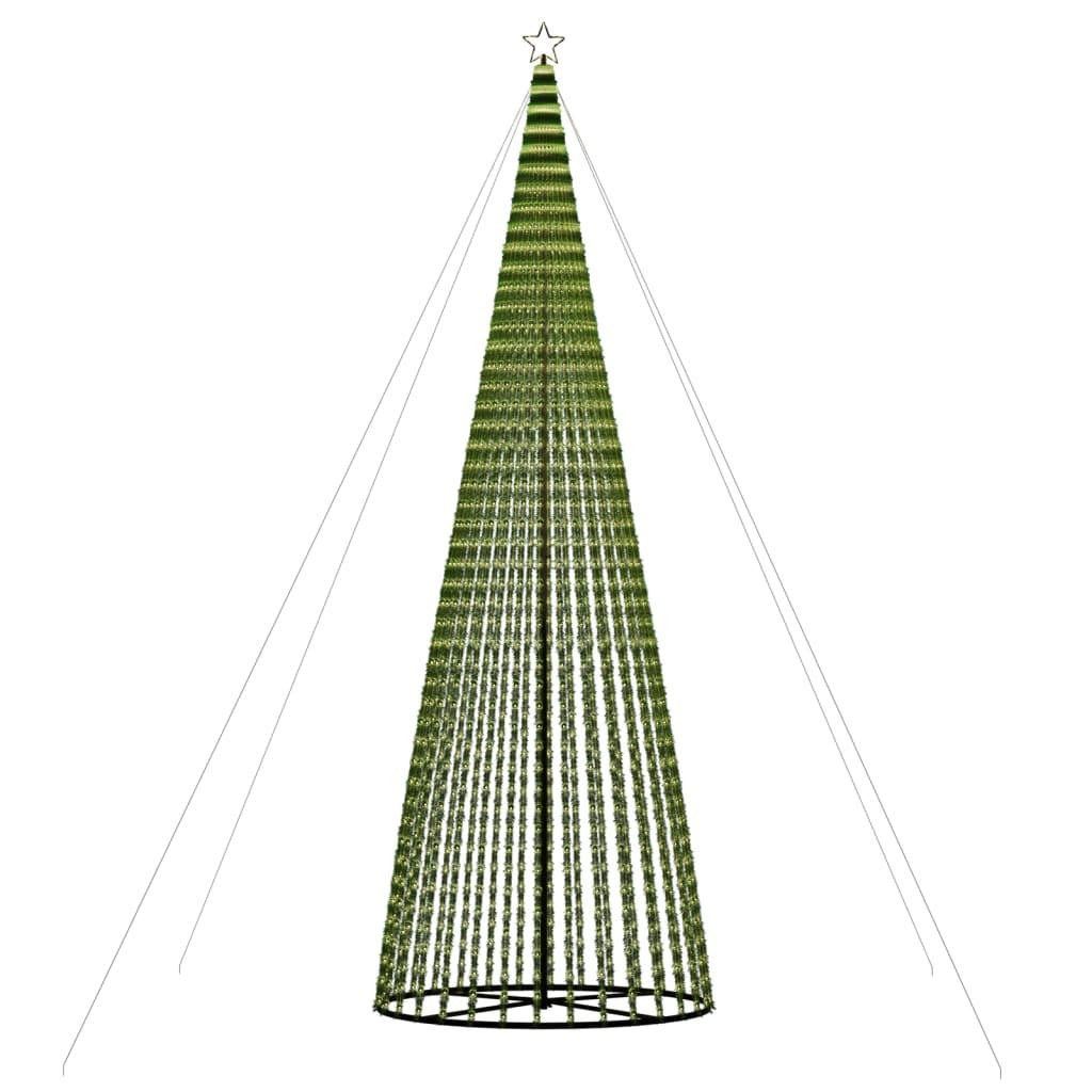 Stożkowa choinka z lampek, 1544 ciepłych białych LED, 500 cm nr. 5