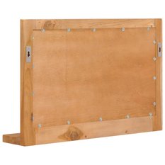  Lustro 60x12x40 cm do sypialni łazienki ścienne z półką lite drewno tekowe - Miniaturka zdjęcia nr 4