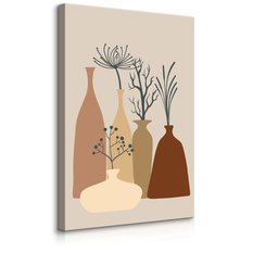 Obraz Na Płótnie Rośliny Styl Boho Minimalizm Martwa Natura 30x40cm - Miniaturka zdjęcia nr 1