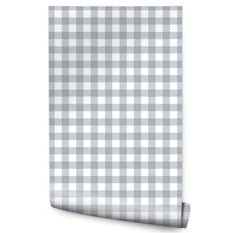 Tapeta Szaro-Biała KRATKA Minimalistyczny Wzór 53x1000  - Miniaturka zdjęcia nr 1