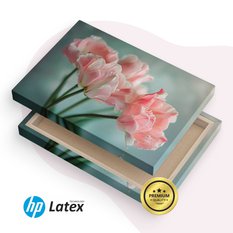Obraz Na Płótnie Różowe Kwiaty Zielone Tło 40x30 Dekoracja Do salonu - Miniaturka zdjęcia nr 8