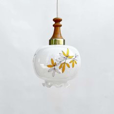 Rustykalna lampa wisząca, VEB Narva Leuchten lata 70. - Miniaturka zdjęcia nr 5