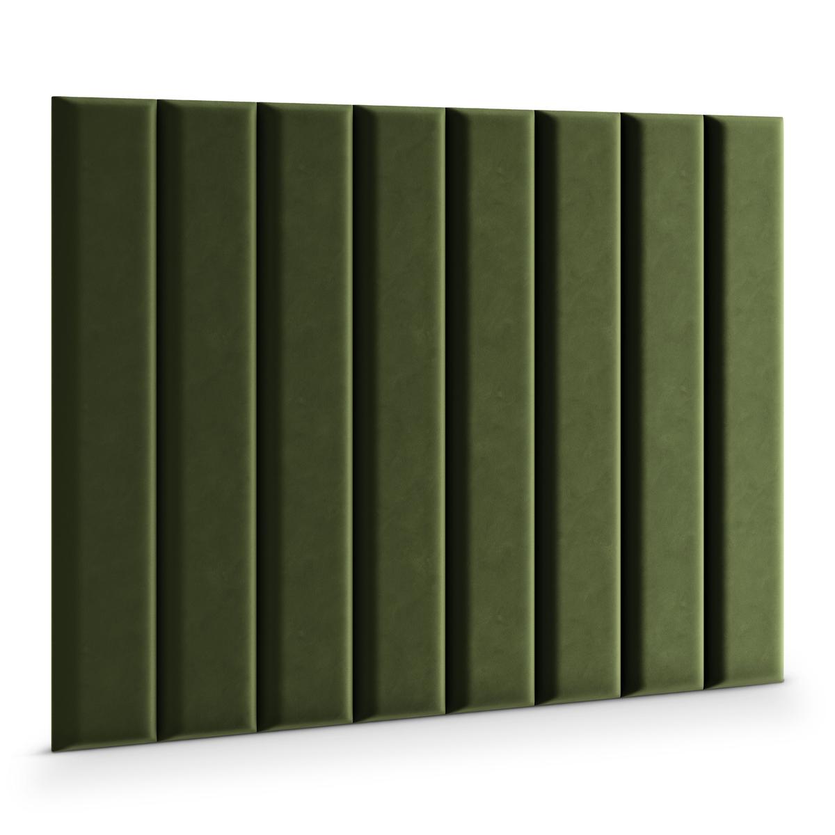  Panele tapicerowane 100x20  cm na ścianę magic velvet khaki nr. 3