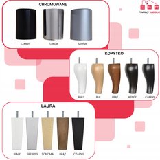 Fotel rozkładany z podnóżkiem Alicja salon pokój - Miniaturka zdjęcia nr 9