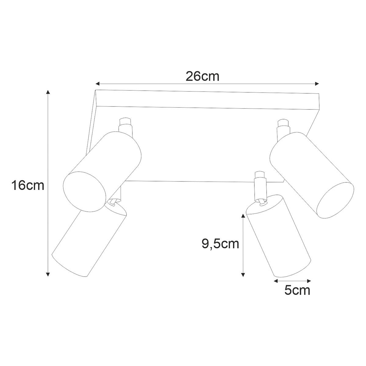 Lampa sufitowa K-4458 KAYLA 26x16x26 cm do salonu lub pokoju biały nr. 2