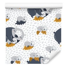 Tapeta misie koala liście rośliny pokój dziecka  - Miniaturka zdjęcia nr 3