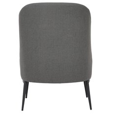 Fotel VAYA tapicerowany 57x71x81 cm nowoczesny nogi czarne szary - Miniaturka zdjęcia nr 6