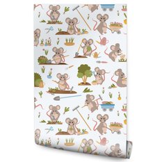 Tapeta MYSZKI w Ogrodzie Zwierzątka Rośliny Natura 53x1000  - Miniaturka zdjęcia nr 1