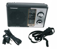 Radio przenośne 20,5 x 13 x 6,5 cm  FM AM  czarne - Miniaturka zdjęcia nr 5