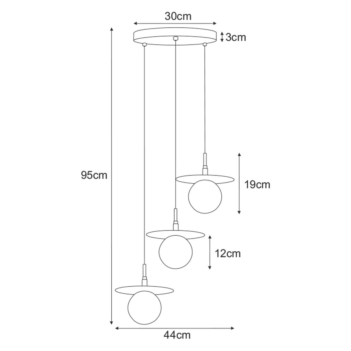 Lampa wisząca K-5385 FERMI 44x95x44 cm do salonu lub pokoju czarny/grafitowy nr. 3