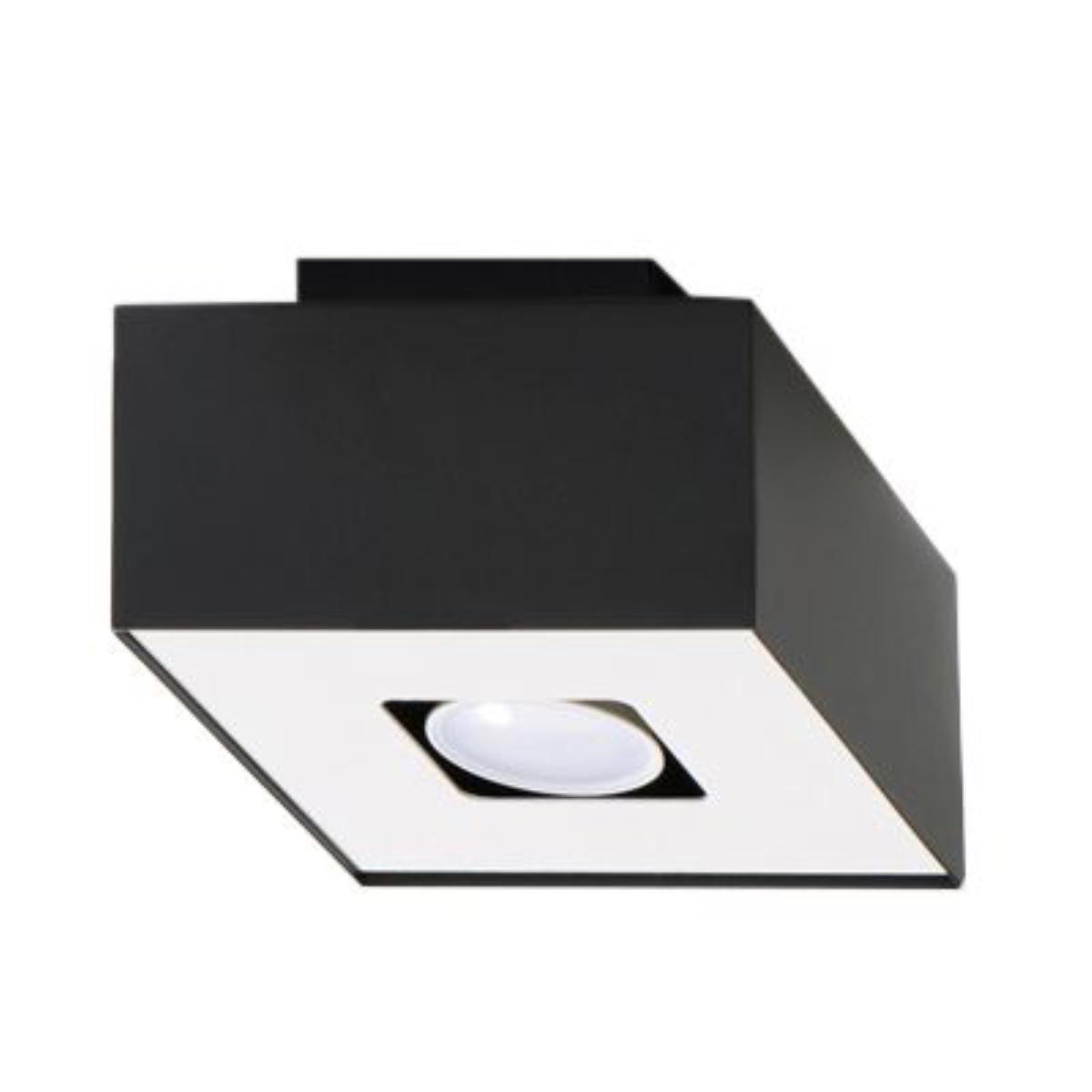 Plafon MONO 1 czarny 11x14x14cm owoczesna lampa GU10 do salonu  nr. 1