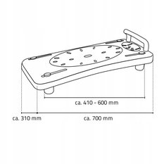 RIDDER Siedzisko/półka do wanny z uchwytem, - Miniaturka zdjęcia nr 3