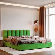 Panele tapicerowane  30x80 cm płotek magic velvet zielony - Miniaturka zdjęcia nr 5