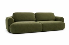 Kanapa z funkcją spania ITALY 250x100x82 cm BLUVEL 77 trzyosobowa sofa rozkładana khaki - Miniaturka zdjęcia nr 2