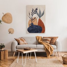 Duży Obraz Do Salonu Abstrakcja Styl Boho Martwa Natura 80x120cm - Miniaturka zdjęcia nr 3