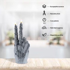 Świeca Zombie Hand PEACE Steel - Miniaturka zdjęcia nr 5