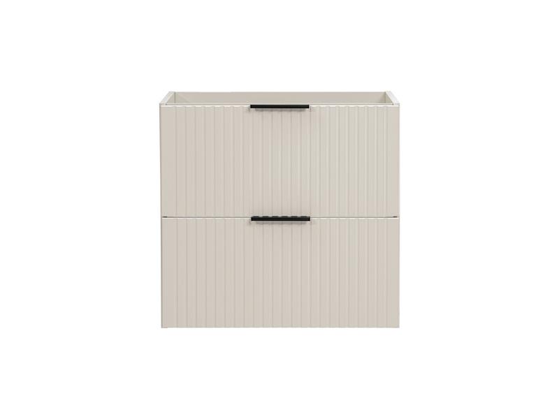 Szafka łazienkowa 60x47x60 cm ADEL z blatem ryflowane fronty kaszmir złote uchwyty nr. 8