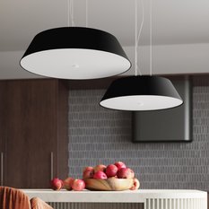 Plafon VEGA 70 czarny 25x70x70cm E27 nowoczesna lampa do salonu - Miniaturka zdjęcia nr 8