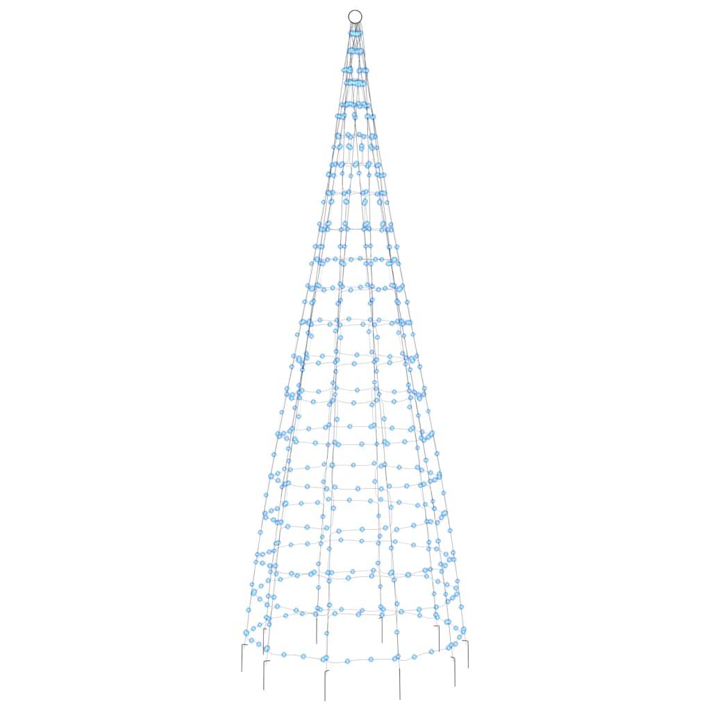 Choinka z lampek, na maszt, 550 niebieskich LED, 300 cm nr. 1