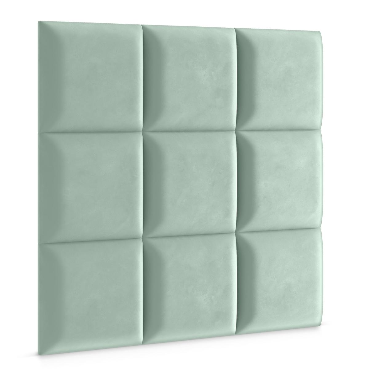 Panele tapicerowane 50x50 na ścianę wezgłowie miętowy nr. 3