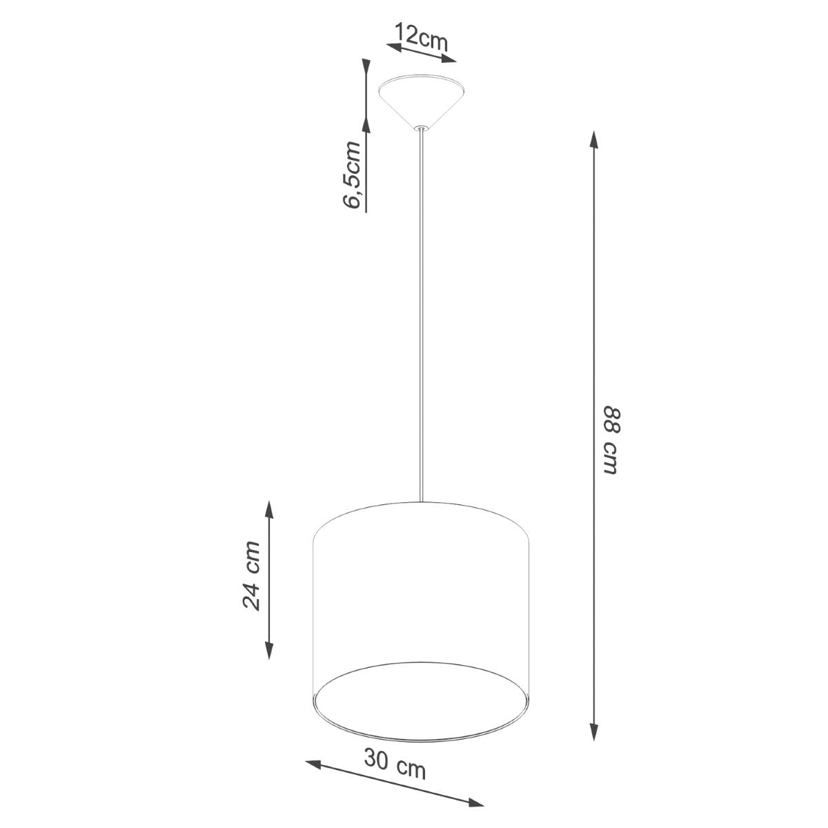 Lampa wisząca NOVA 30 biała 88x30x30cm nowoczesna E27 do salonu nr. 8