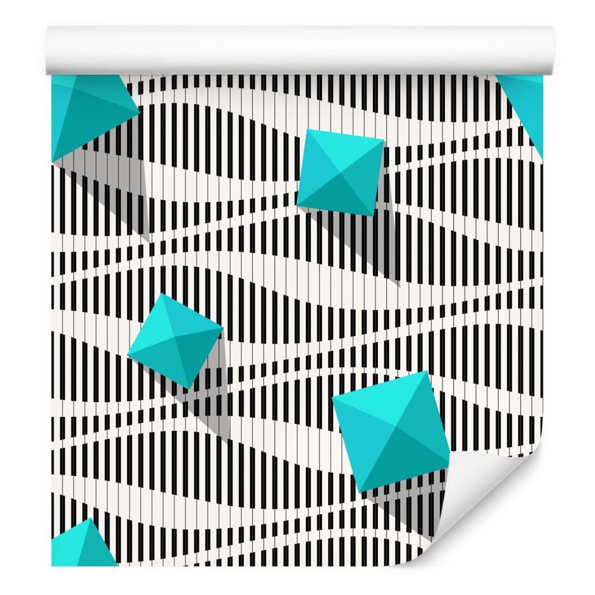 Tapeta W Rolce PIRAMIDY Czarno-Białe TŁo Efekt 3D  nr. 5