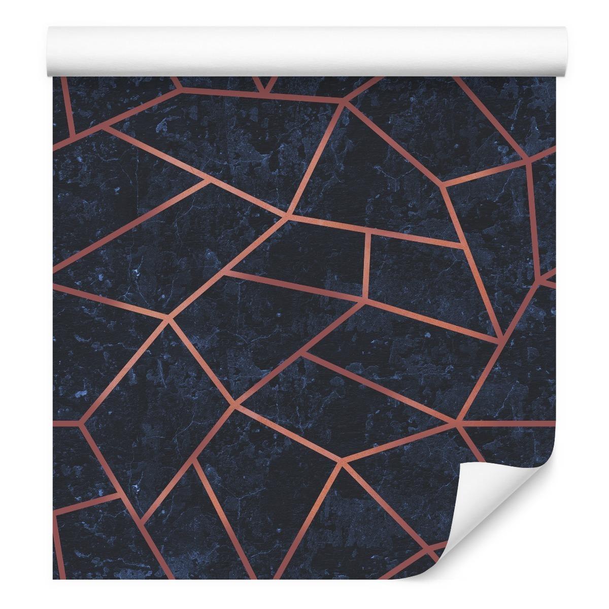 Tapeta do Salonu w Stylu SOHO Geometryczny Wzór 3D  nr. 5