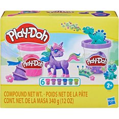 Play-Doh Sparkle błyszcząca ciastolina zestaw kolorowych tub 6-pak F9932 - Miniaturka zdjęcia nr 2