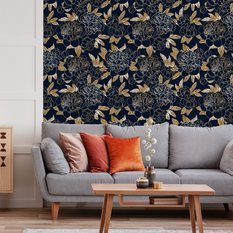 Tapeta PIWONIE Kwiaty Styl Glamour Ozdoba Efekt 3D  - Miniaturka zdjęcia nr 3
