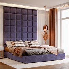 Panele tapicerowane 50x50 na ścianę magic velvet lawendowy - Miniaturka zdjęcia nr 5