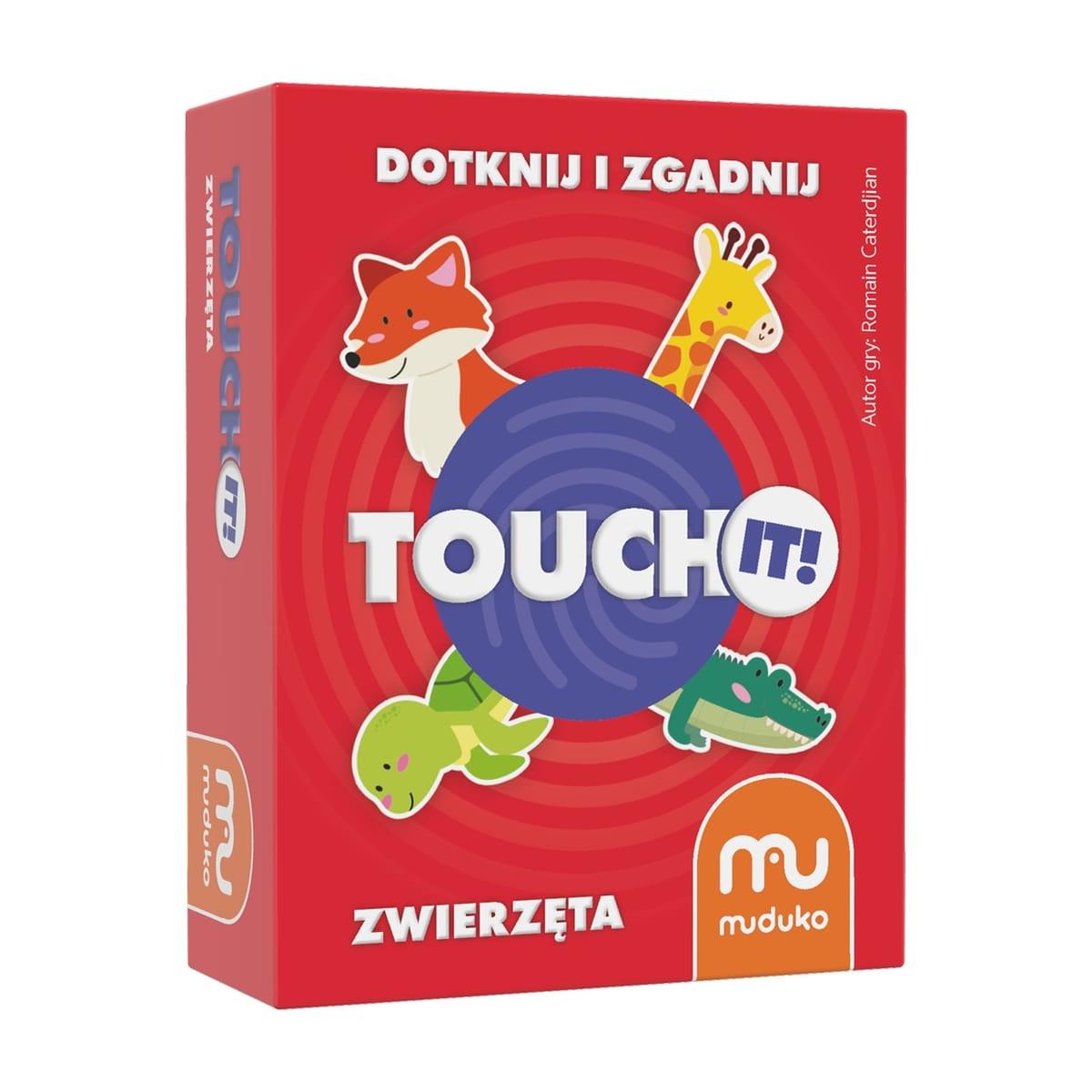 Gra karciana MUDUKO  edukacyjna Touch it! Dotknij i zgadnij. Zwierzęta 5+ dla dziecka nr. 1