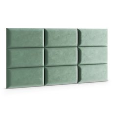 Panele tapicerowane 60x30 na ścianę magic velvet miętowy - Miniaturka zdjęcia nr 3