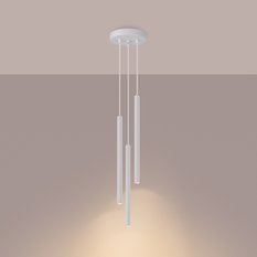 Lampa wisząca ARCHE 3P biała 120x20x20cm nowoczesna lampa G9 do salonu - Miniaturka zdjęcia nr 3