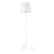 Lampa podłogowa K-4074 IRMA 39x160x39 cm do salonu lub pokoju biały/srebrny