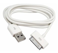 Kabel 30 pin USB QIKtech do iPhone 4 4S 3GS 3G 3 iPod iPad 2 3 1m biały - Miniaturka zdjęcia nr 4