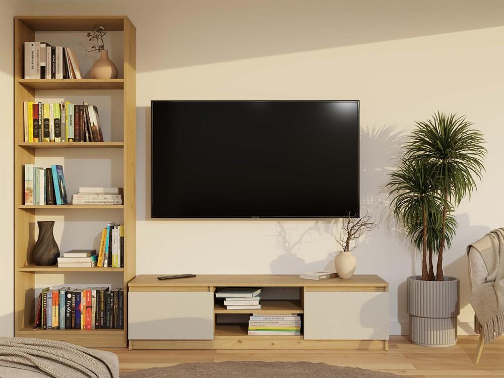 Szafka RTV Malwa 36x140x40 cm do salonu dąb artisan kaszmir beż nr. 9