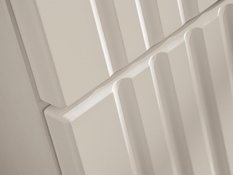 Szafka pod umywalkę ADEL 60 cm 2 szuflady ryflowana kaszmir - Miniaturka zdjęcia nr 2