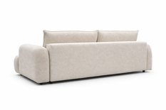 Kanapa rozkładana trzyosobowa z funkcją spania Mediolan 250x112x90 cm sofa z funkcją spania tkanina LOOP kremowa - Miniaturka zdjęcia nr 6