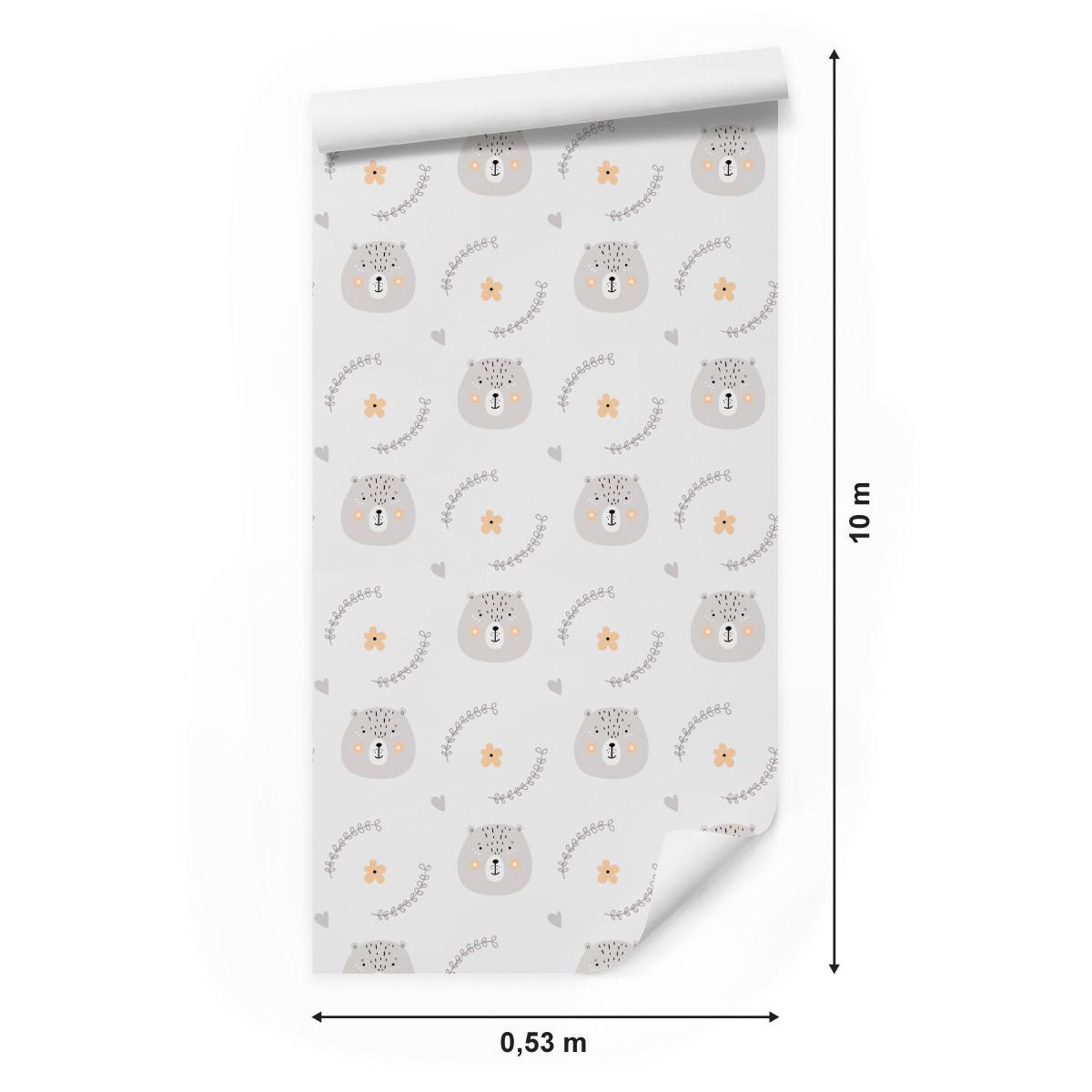 Tapeta dla dzieci misie zwierzęta kwiaty rośliny  nr. 2