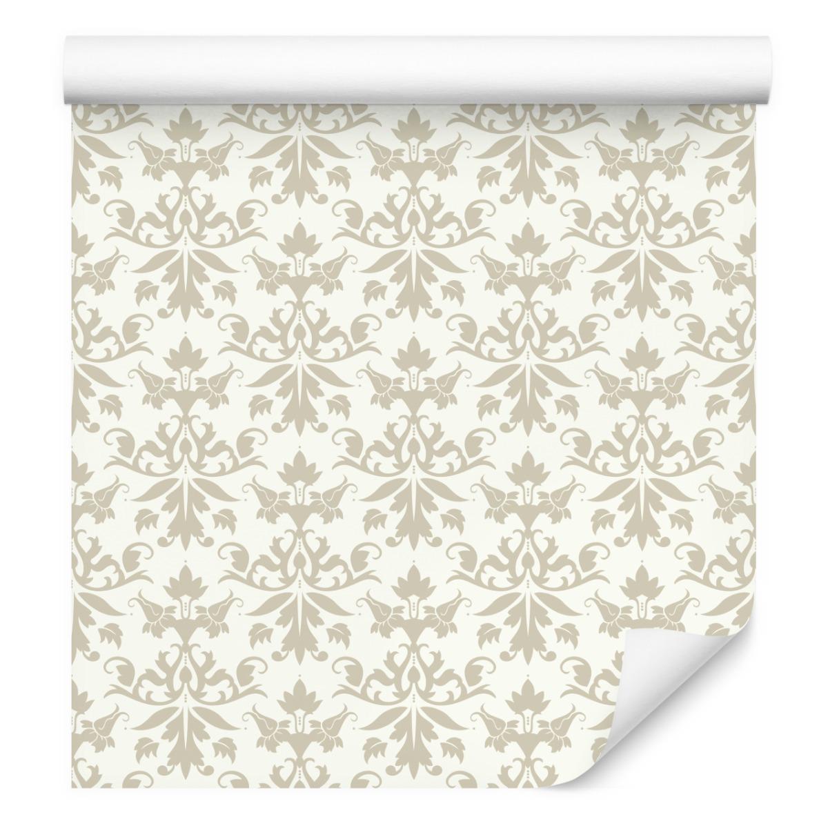 Tapeta Beżowe ORNAMENTY Dekoracja Ścienna Do Biura  nr. 4